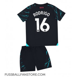Manchester City Rodri Hernandez #16 Replik 3rd trikot Kinder 2023-24 Kurzarm (+ Kurze Hosen)